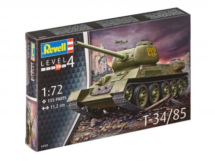 4358 plastovy model military revell 03302 t 34 85 1 72