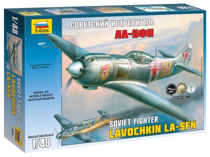 437 model kit lietadlo zvezda 4801 la 5 fn soviet fighter 1 48