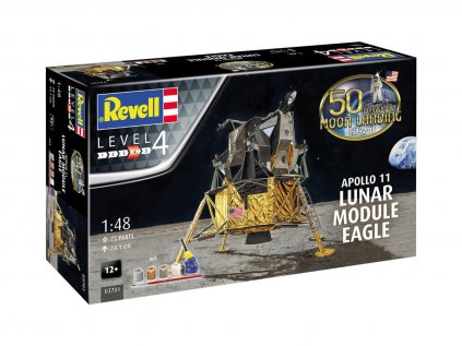 4475 darcekovy set revell 03701 apollo 11 lunar module 50 years moon land 1 48