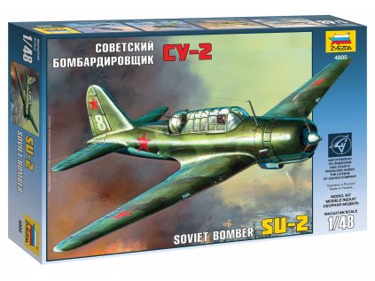 449 model kit lietadlo zvezda 4805 su 2 soviet light bomber 1 48