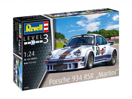 4568 plastovy model auto revell 07685 porsche 934 rsr martini 1 24