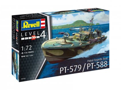 4649 plastovy model lod revell 05165 patrol torpedo boat pt 588 pt 579 1 72