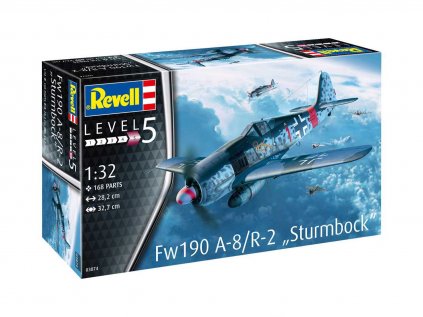 4673 plastovy model lietadlo revell 03874 fw190 a 8 sturmbock 1 32