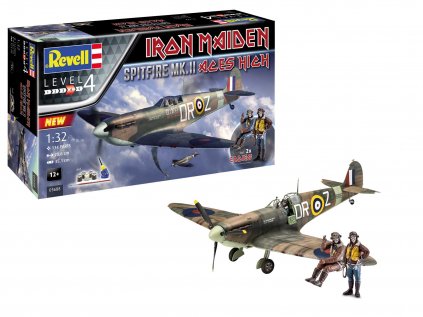 4745 darcek set lietadlo revell 05688 spitfire mk ii aces high iron maiden 1 32
