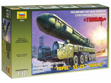 476 model kit military zvezda 5003 ballistic missile launcher topol 1 72