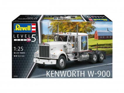 4769 plastovy model kamion revell 07659 kenworth w 900 1 25