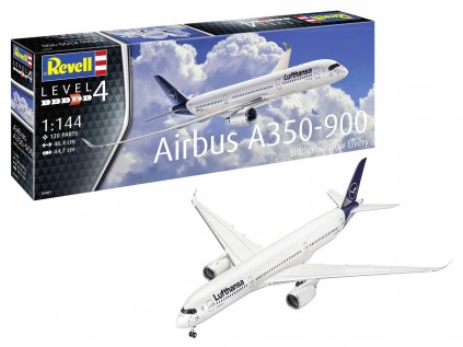 4772 plast model lietadlo revell 03881 airbus a350 900 lufthansa new livery 1 144