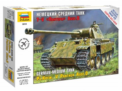 479 snap kit tank zvezda 5010 panzerkampfw v panther ausf d 1 72