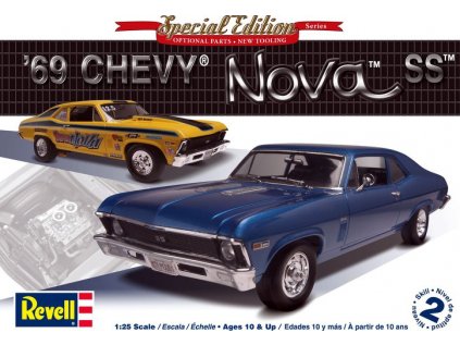 4922 plastovy model auto revell monogram 2098 69 chevy nova ss 1 25