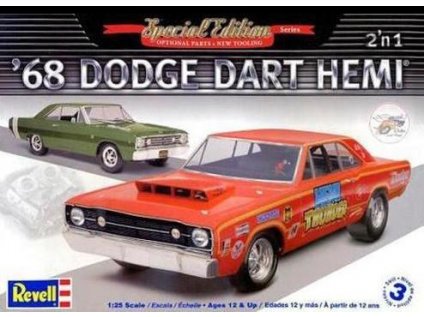4964 plastovy model auto revell monogram 4217 68 dodge hemi dart 2 n 1 1 25