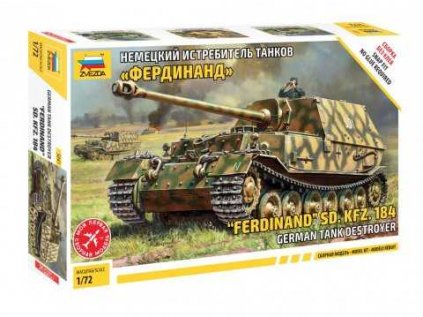 503 model kit tank zvezda 5041 ferdinand sd kfz 184 1 72