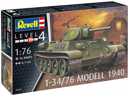 5102 plastovy model military revell 03294 t 34 76 modell 1940 1 76