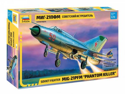 5183 model kit lietadlo zvezda 7202 mig 21pfm phantom killer 1 72