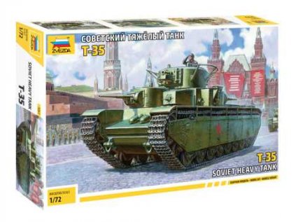 524 model kit tank zvezda 5061 soviet heavy tank t 35 1 72