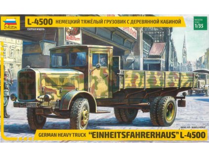 5246 model kit military zvezda 3647 l 4500 einheitsfahrerhaus rr 1 35