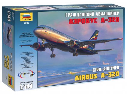 536 model kit lietadlo zvezda 7003 airbus a 320 1 144