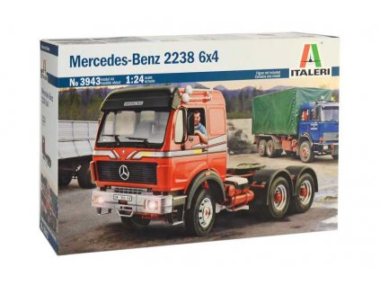 5369 model kit truck italeri 3943 mercedes benz 2238 6x4 1 24