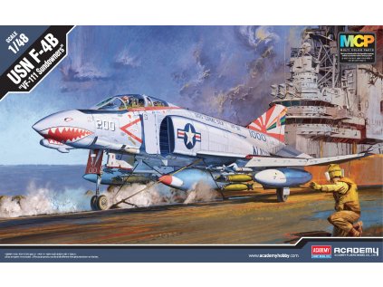 5651 model kit lietadlo academy 12232 f 4b vf 111 sundowners mcp 1 48