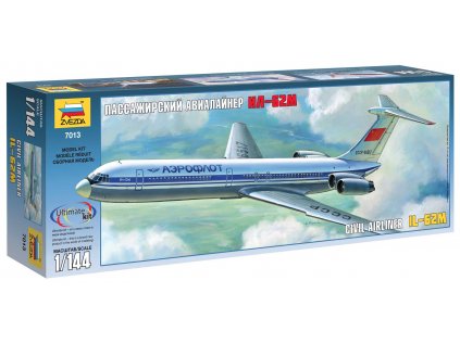 566 model kit lietadlo zvezda 7013 ilyushin il 62m 1 144
