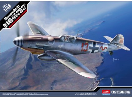 5684 model kit lietadlo academy 12321 messerschmitt bf109g 6 g 2 jg 27 1 48