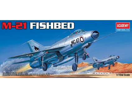 5696 model kit lietadlo academy 12442 m 21 fishbed 1 72