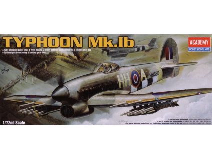 5714 model kit lietadlo academy 12462 typhoon mk ib 1 72