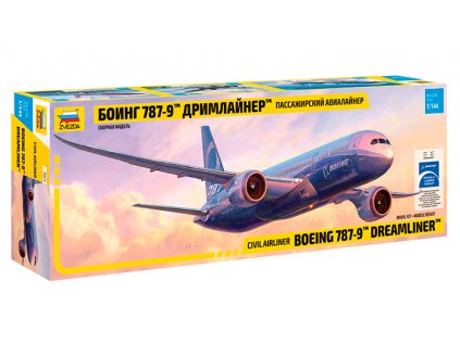 578 model kit lietadlo zvezda 7021 boeing 787 9 dreamliner 1 144