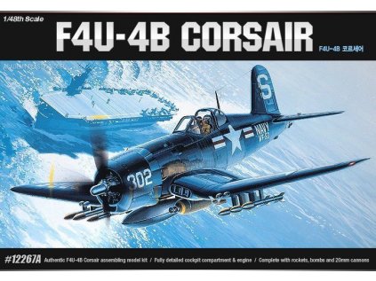 5801 model kit lietadlo academy 12267 f4u 4b corsair 1 48