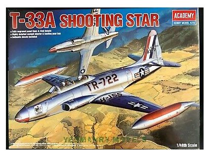 5807 model kit lietadlo academy 12284 t 33a shootingstar 1 48