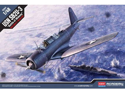 5825 model kit lietadlo academy 12324 sb2u 3 battle of midway 1 48