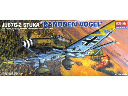 5834 model kit lietadlo academy 12404 ju87g 2 stuka kanonen vogel 1 72