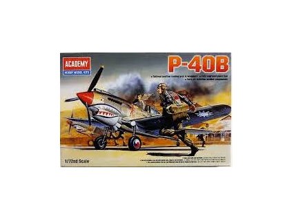 5858 model kit lietadlo academy 12456 p 40b 1 72