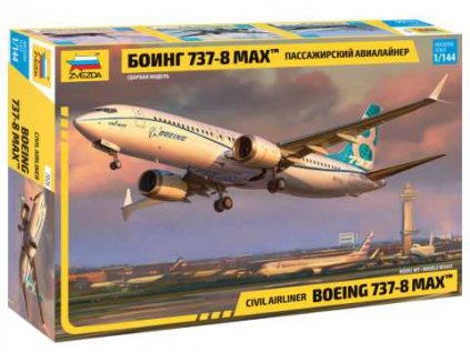 587 model kit lietadlo zvezda 7026 boeing 737 8 max 1 144