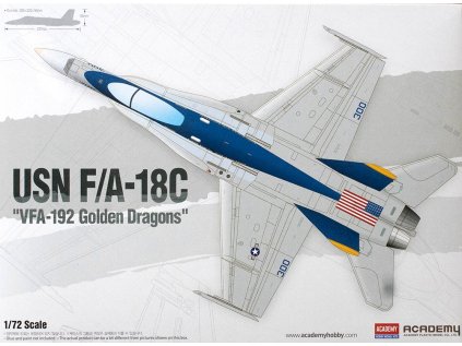 5936 model kit lietadlo academy 12564 usn f a 18c vfa 192 golden dragons 1 72