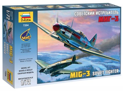 596 model kit lietadlo zvezda 7204 mig 3 soviet fighter 1 72