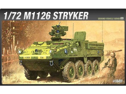 6059 model kit military academy 13411 m1126 stryker 1 72