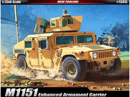 6062 model kit military academy 13415 m1151 enhanced armament carrier 1 35