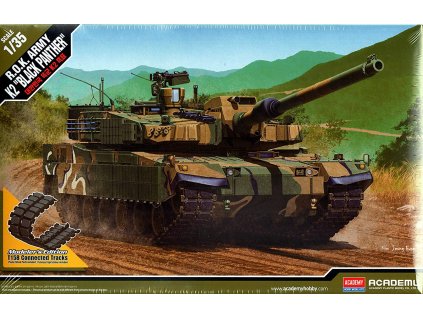 6074 model kit tank academy 13511 rok army k2 black panther 1 35