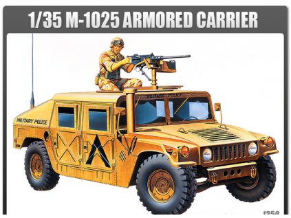 6098 model kit military academy 13241 m 1025 armored carrier 1 35