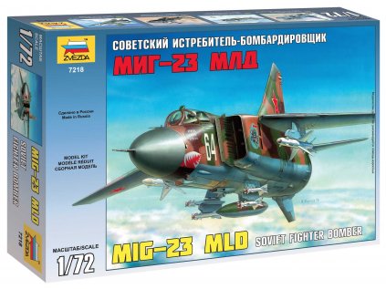611 model kit lietadlo zvezda 7218 mig 23 mld soviet fighter re release 1 72