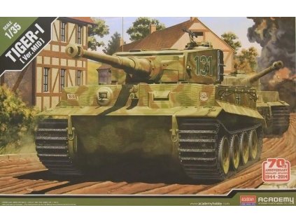6128 model kit tank academy 13287 tiger i mid ver anniv 70 normandy 1944 1 35