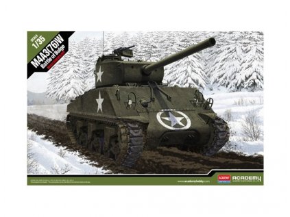 6155 model kit tank academy 13500 m4a3 76 w battle of bulge 1 35