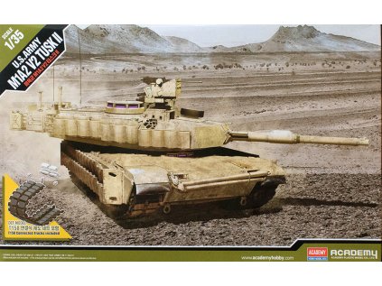 6161 model kit tank academy 13504 u s army m1a2 v2 tusk ii 1 35