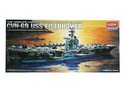 6194 model kit lod academy 14212 uss cvn 69 eisenhower 1 800