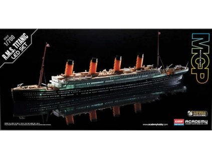 6254 model kit lod academy 14220 r m s titanic led set mcp 1 700