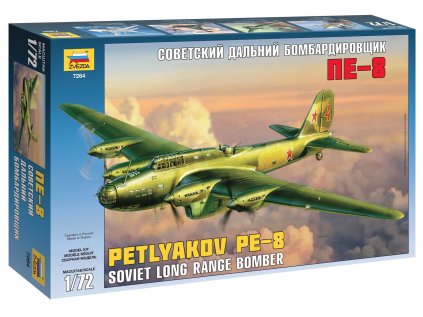 653 model kit lietadlo zvezda 7264 pe 8 soviet long range heavy bomber wwii 1 72