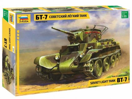 6746 model kit tank zvezda 3545 bt 7 soviet tank 1 35