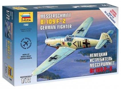 707 snap kit lietadlo zvezda 7302 messerschmitt b 109 f2 1 72