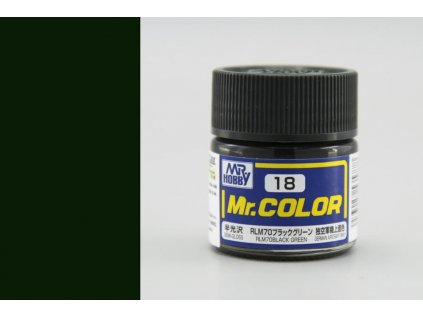 7163 mr color gunze c018 rlm70 cierno zelena