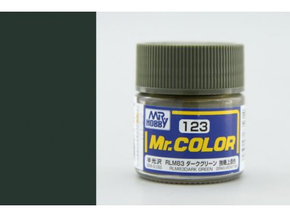 7277 mr color gunze c123 rlm83 tmavo zelena